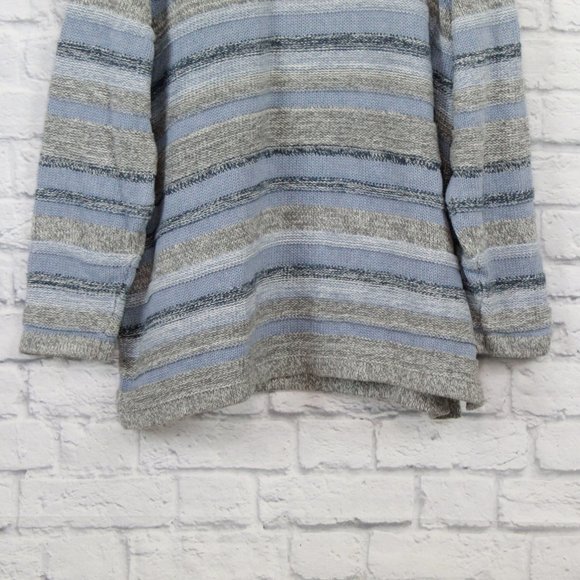 LL BEAN Rolled Hem Striped Cotton Knit Sweater 3X - Picture 3 of 9